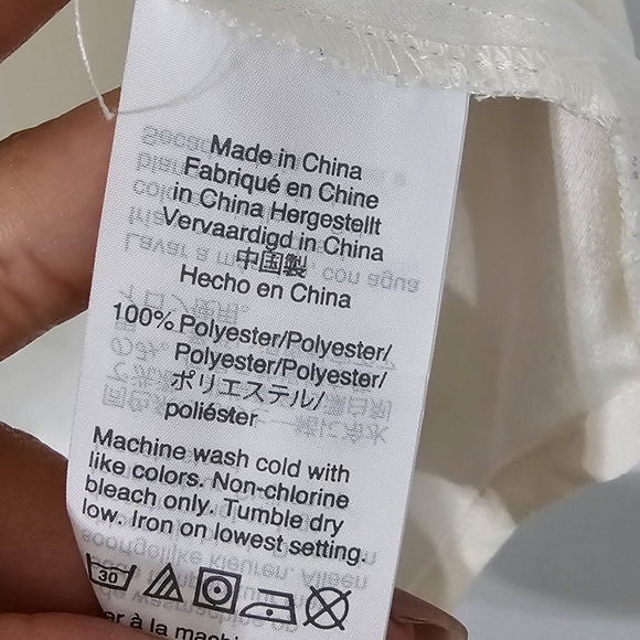 J. Crew Cream Ruffle V Neck Tank Top - Picture 4 of 6